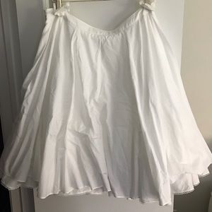 Anthropologie Odile White Skirt
